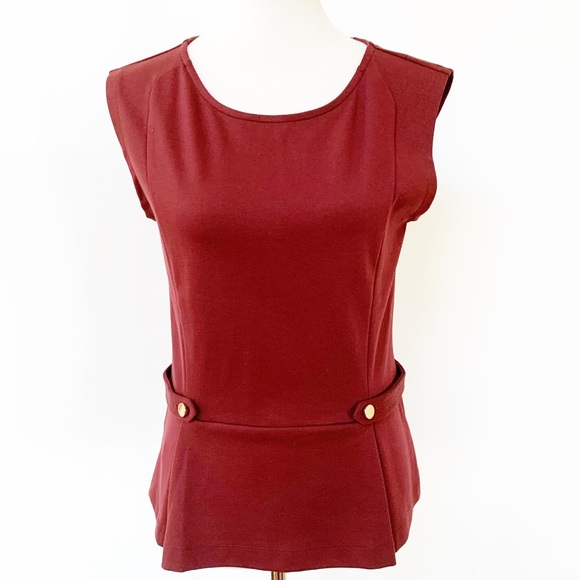 Ann Taylor Tops - Ann Taylor Maroon Career Blouse